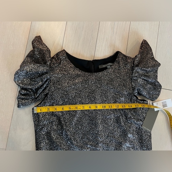 NWT Julia Jordan Ombré Sparkle Dress Silver/Bronze Size 6 - Picture 6 of 7